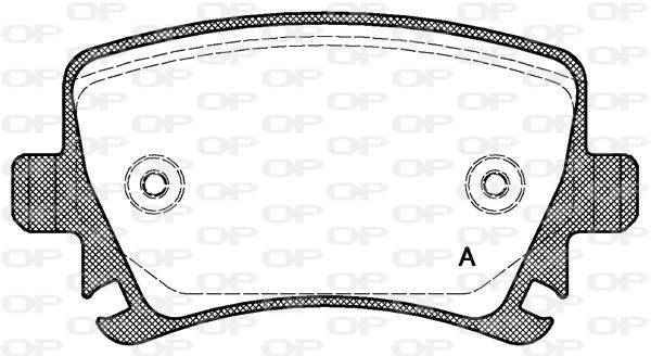 OPEN PARTS stabdžių trinkelių rinkinys, diskinis stabdys BPA1031.00